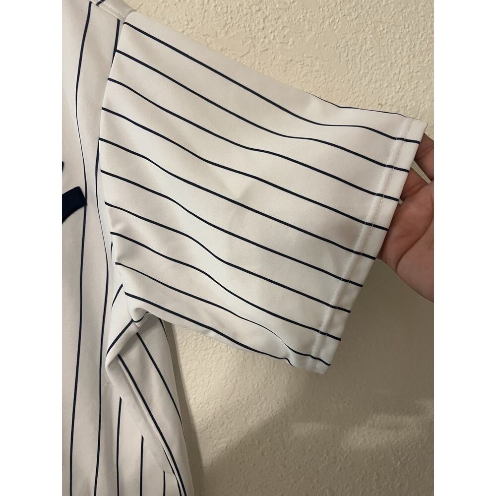 Mitchell’s & Ness New York Yankees Derek Jeter Stripped Jersey SZ 54 PLS Read - Picture 5 of 16